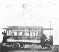 A Lloyd Kohler trolleybus.